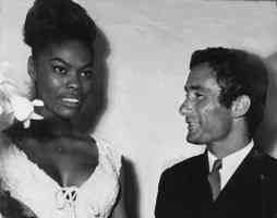 with Dionne Warwick, exhibition Cannet-Plage